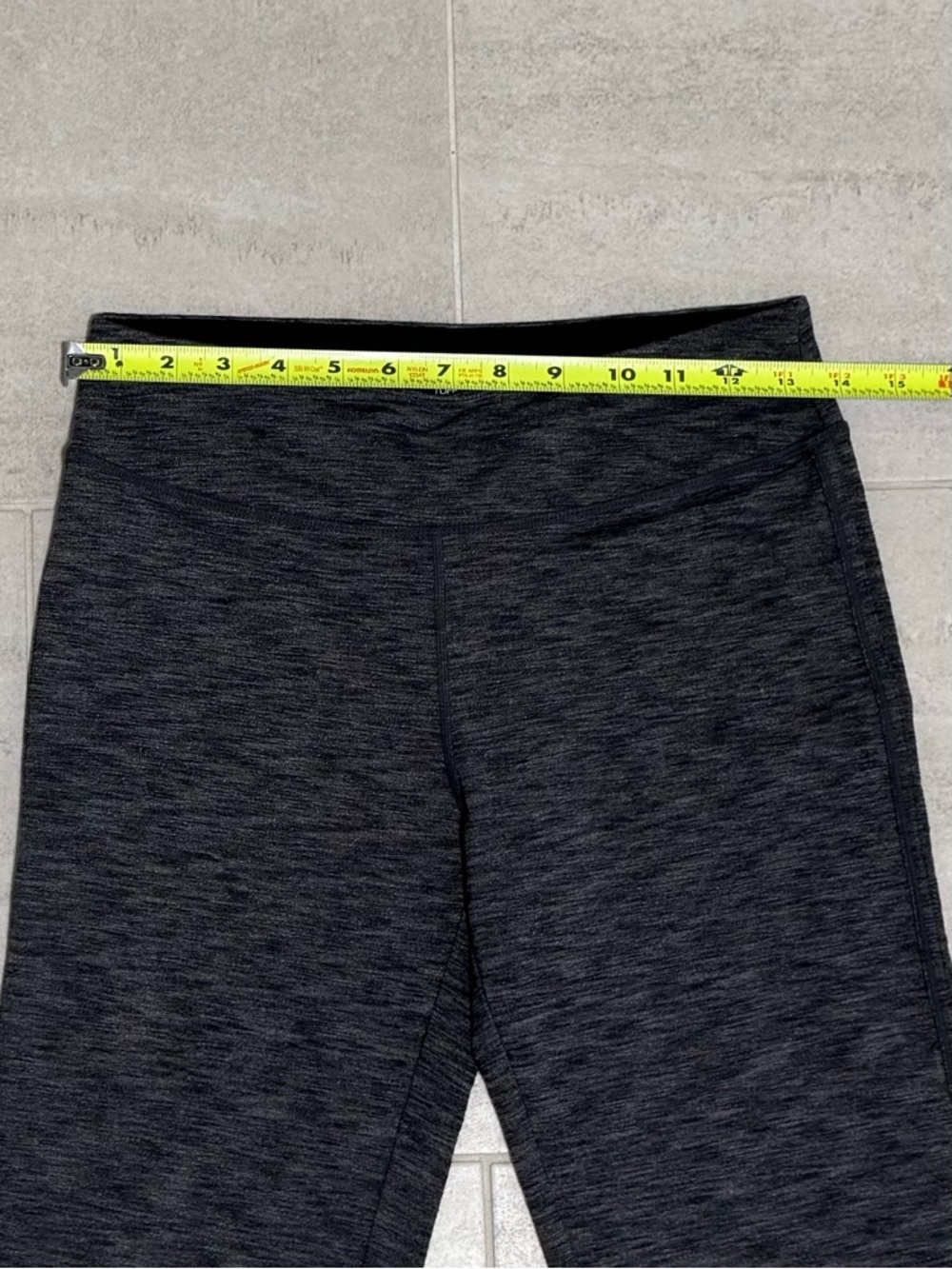 Tuff Athletics Girls' Heathered Charcoal Leggings - Picture 7 of 7